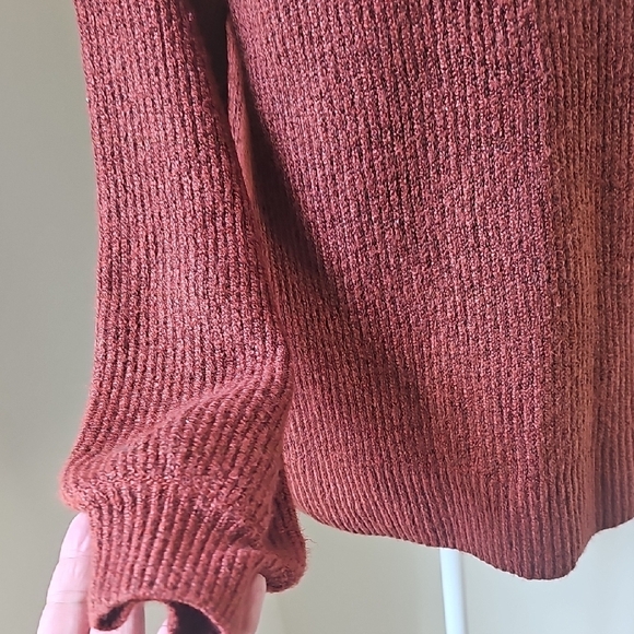 Ruby Rd. Rich Brown Crew Neck Sweater - Picture 4 of 6